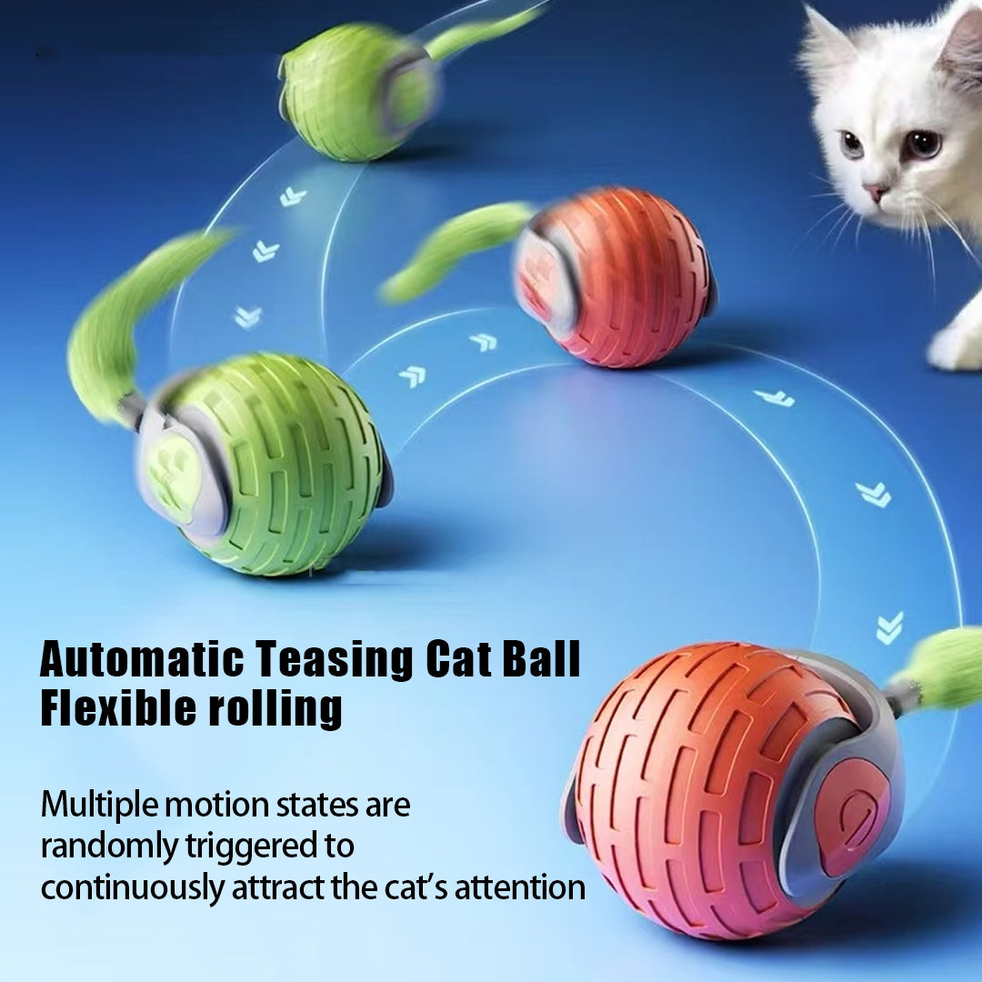 Automatic Rolling Ball Cat Toy, USB Rechargeable (photo 2)