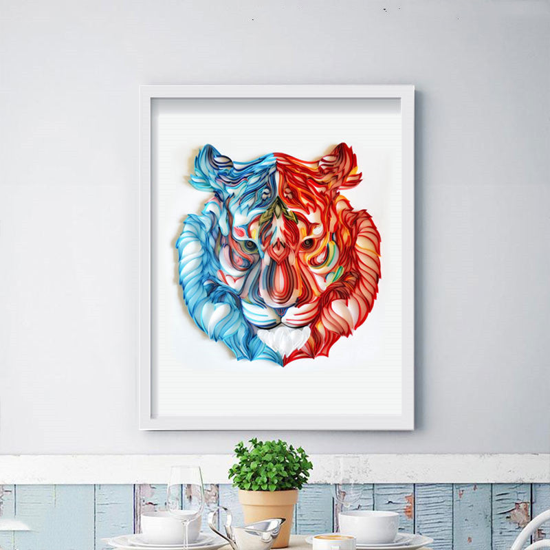 Paper Quilling Art Kit, 40 x 50 cm, Animal and Bird Designs (photo 2)