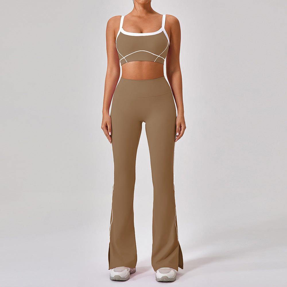 Women's Strappy Contrast Yoga Set (photo 7)