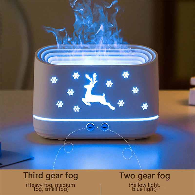 Reindeer Flame Effect Humidifier and Aroma Diffuser, USB (photo 8)