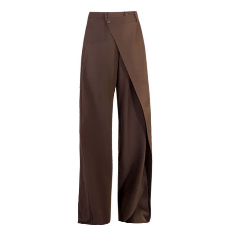 Women's High-Waist Irregular Wide-Leg Pants (photo 8)