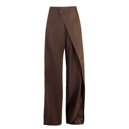 Women's High-Waist Irregular Wide-Leg Pants (photo 8)