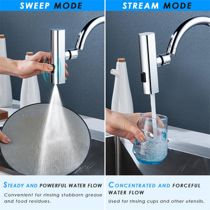 3-Mode Swivel Kitchen Faucet Extender (photo 4)