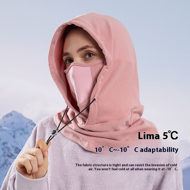 Winter Fleece Balaclava Hood and Neck Warmer (photo 7)