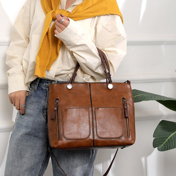 Women's Retro Large Crossbody Shoulder Bag