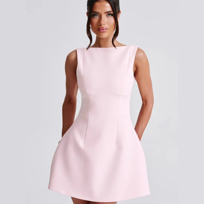 Women's Backless Sleeveless Bodycon Mini Dress (photo 16)