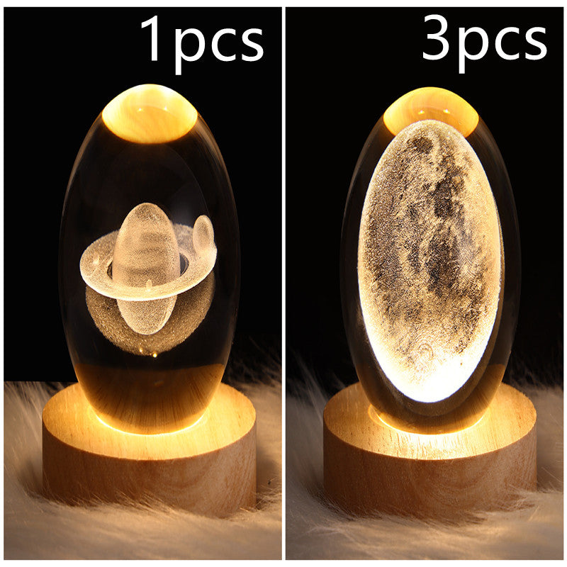 Wood Base Crystal Ball Night Lamp (photo 29)