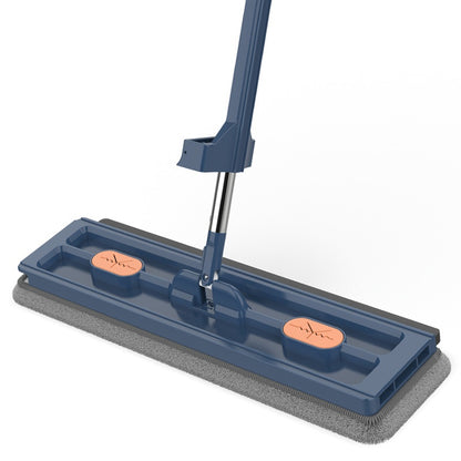 Large 360° Rotating Flat Mop with Stainless Steel Handle (photo 3)
