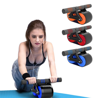 Automatic Rebound Double-Wheel Ab Roller with Knee Pad (photo 2)