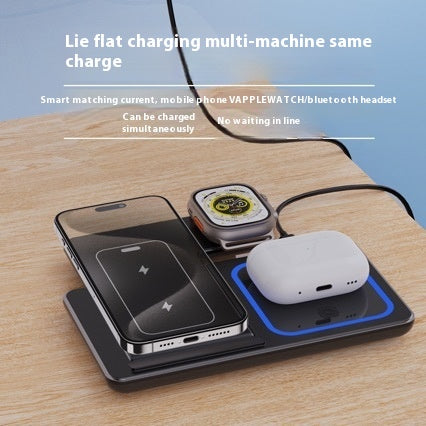 3-in-1 Foldable Wireless Charging Stand with LED (photo 5)