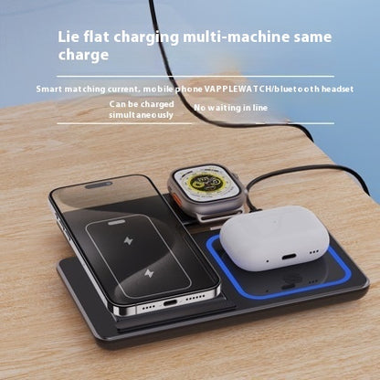3-in-1 Foldable Wireless Charging Stand with LED (photo 5)