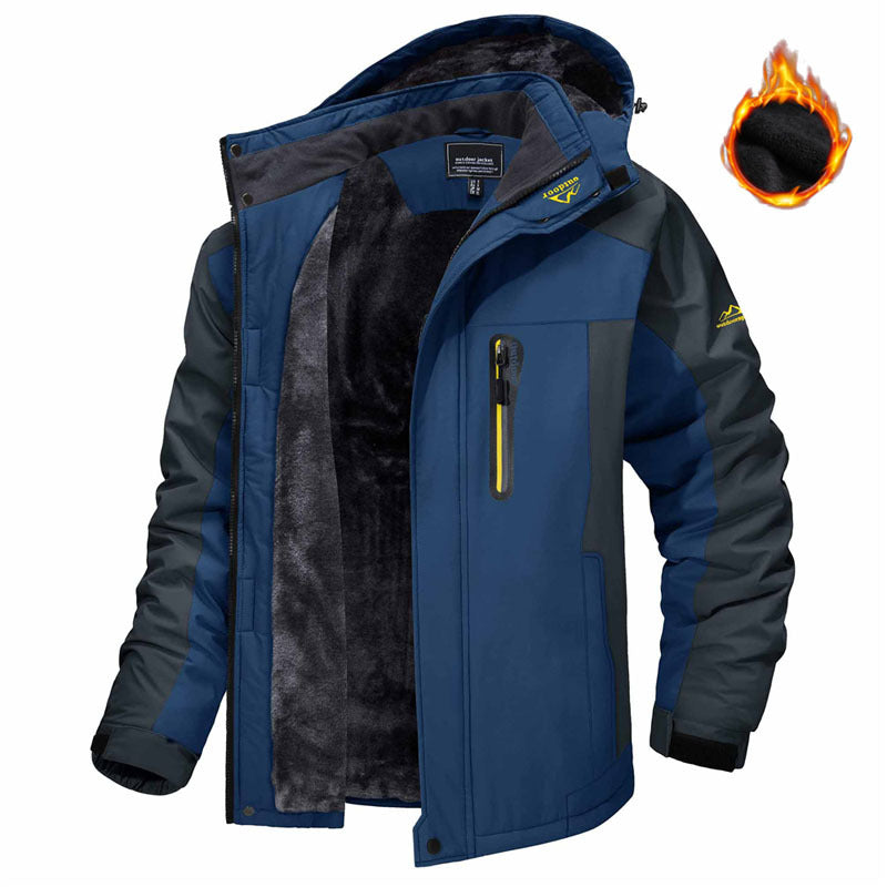 Men's Fleece-Lined Hooded Parka Jacket (photo 5)