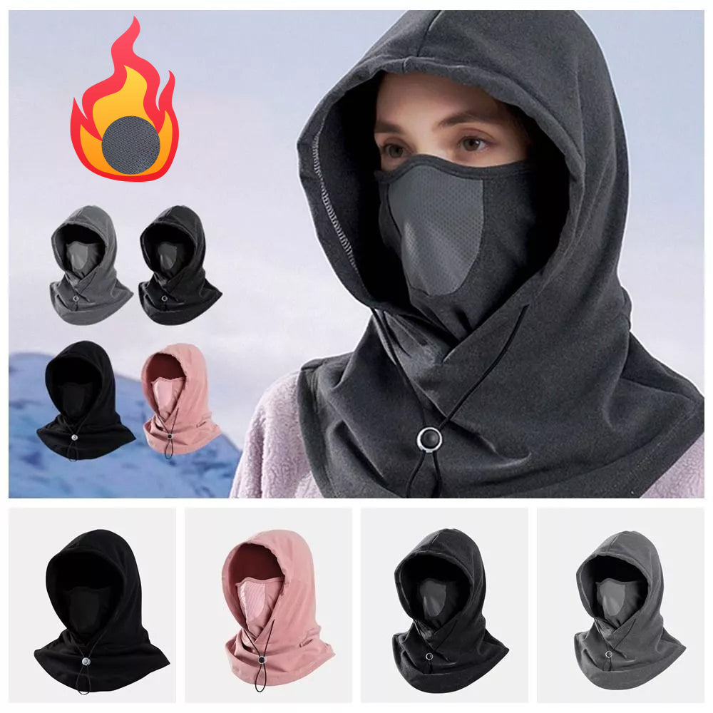 Winter Fleece Balaclava Hood and Neck Warmer