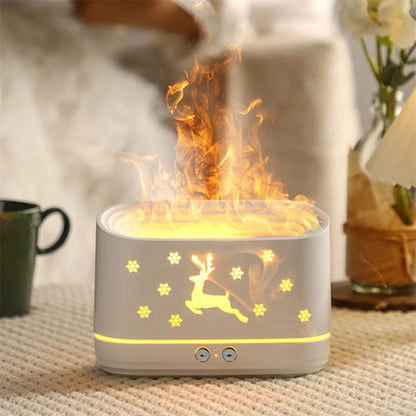 Reindeer Flame Effect Humidifier and Aroma Diffuser, USB (photo 4)