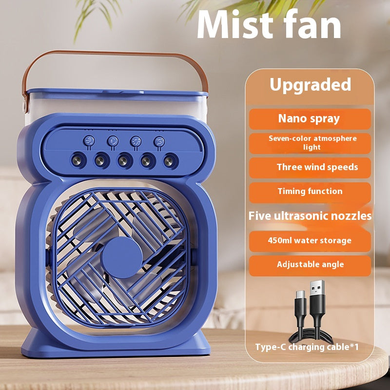 Mini Evaporative Air Cooler Fan with 7-Color Light (photo 11)