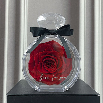 Dried Flower Bouquet in Clear Bottle (photo 6)
