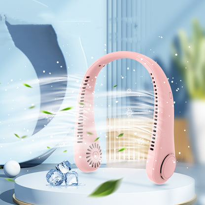 Bladeless Hands-Free Neck Fan, USB Rechargeable (photo 2)