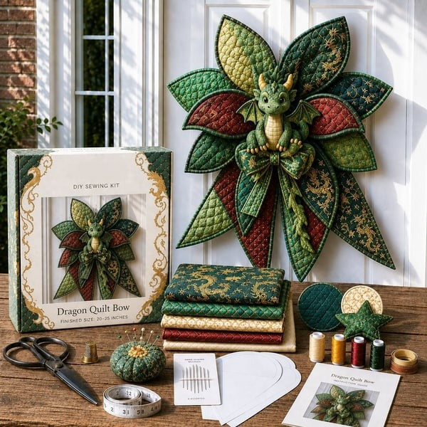 Quilted Patchwork Fabric Craft Piece, Holiday and Animal Designs (photo 12)