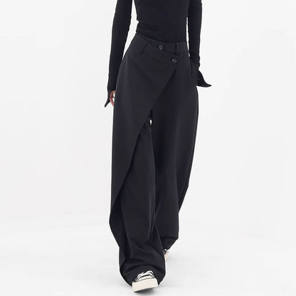 Women's High-Waist Irregular Wide-Leg Pants (photo 2)