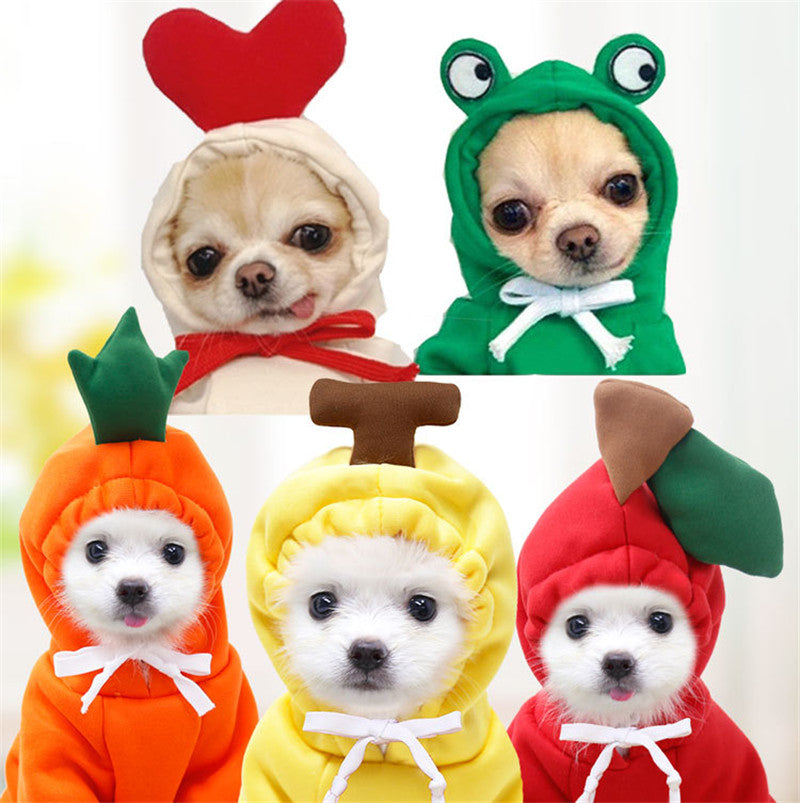 Fruit-Themed Fleece Hoodie for Small Dogs (photo 5)