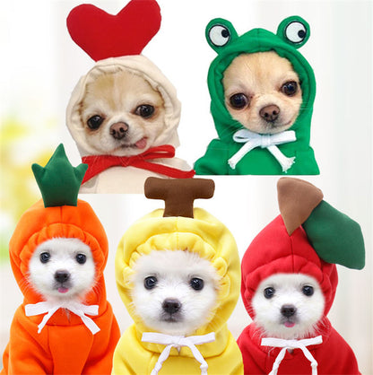Fruit-Themed Fleece Hoodie for Small Dogs (photo 5)