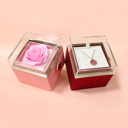 Rotating Soap Rose Jewelry Gift Box (photo 7)