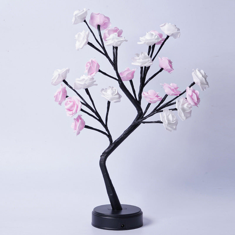USB LED Rose Tree Table Lamp (photo 7)