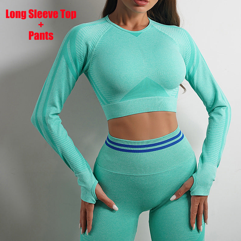 Women's Seamless Workout Leggings, Long-Sleeve Top or Set (photo 32)