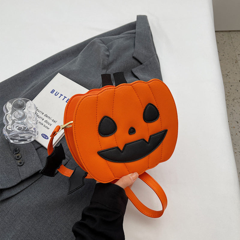 Pumpkin and Bat Crossbody Bag (photo 14)