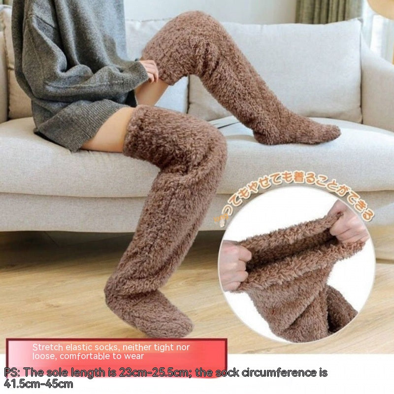 Over-the-Knee Fuzzy Long Socks (photo 35)