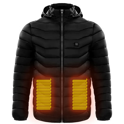 Men's Heated Hooded Puffer Jacket, 8 or 9 Heating Zones (Battery Not Included) (photo 7)