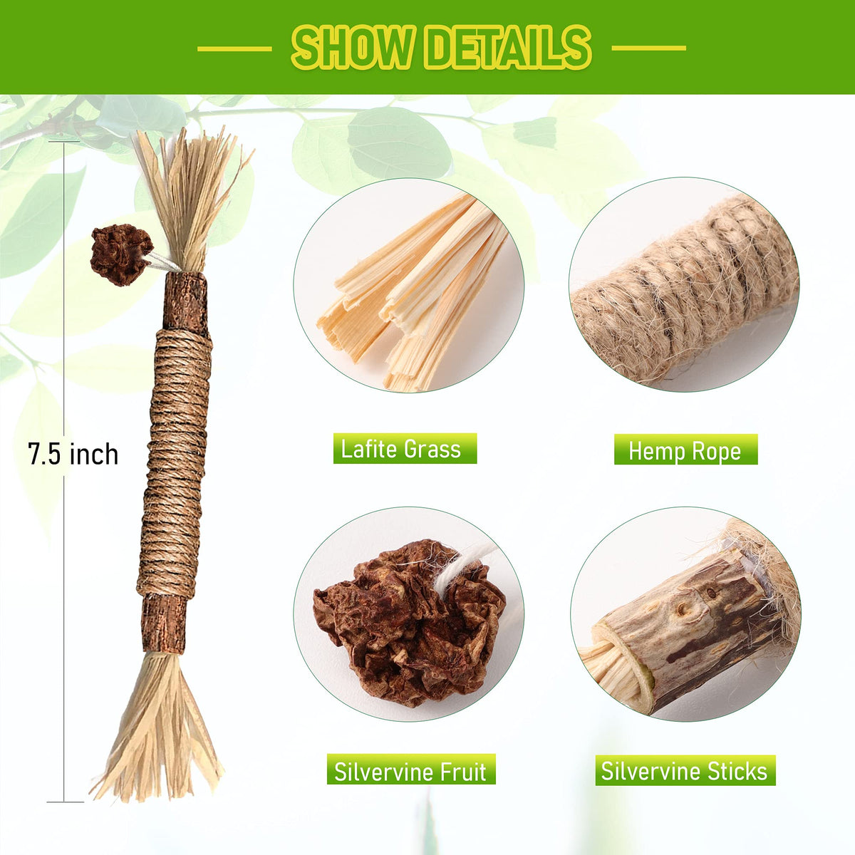 Silvervine Chew Sticks for Cats, 3 to 20 Pieces (photo 6)
