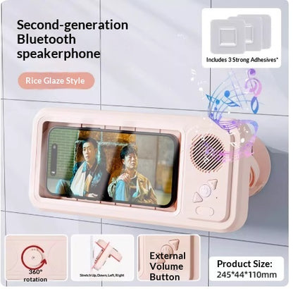 Shower Phone Holder Box with Bluetooth Speaker (photo 8)