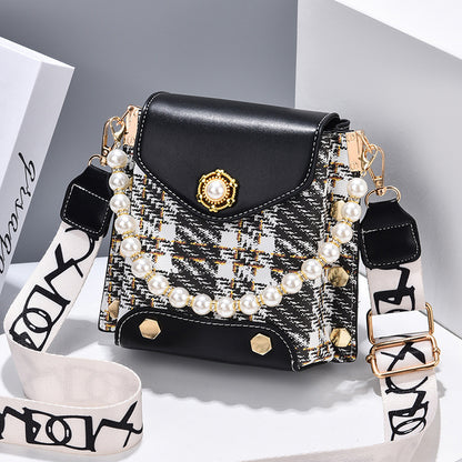 Mini Crossbody Phone Bag with Pearl Chain (photo 19)