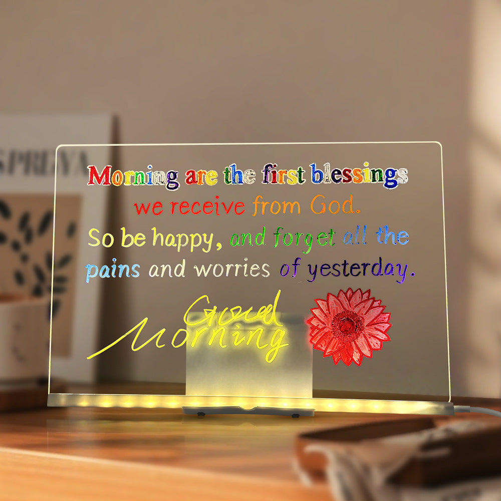 LED Acrylic Message Board with Stand, USB (photo 2)