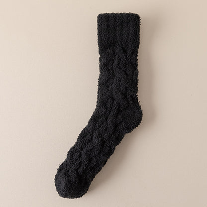 Fuzzy Coral Fleece Socks (photo 9)