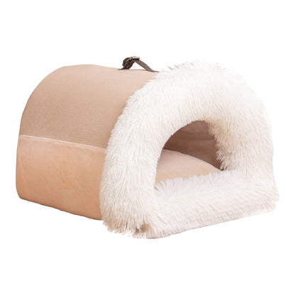 Portable Long-Plush Cat Nest (photo 5)