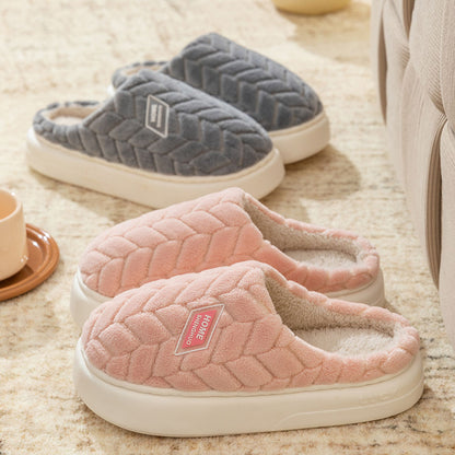 Thick-Sole Plush Winter House Slippers (photo 5)