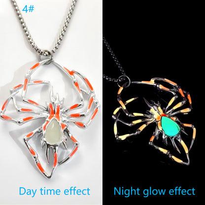 Glow-in-the-Dark Spider Pendant Necklace (photo 8)