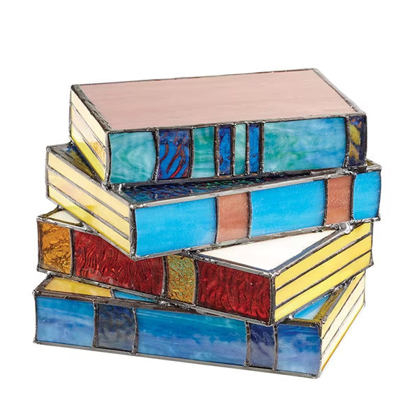 Stacked Books Decorative Table Lamp (photo 4)