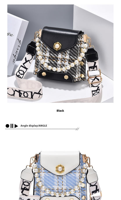 Mini Crossbody Phone Bag with Pearl Chain (photo 36)