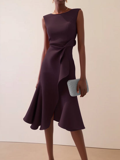 Women's Sleeveless Maxi Dress with Bow Detail (photo 10)