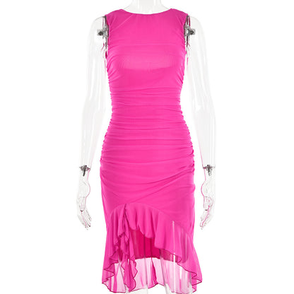 Women's Sleeveless Bodycon Midi Dress (photo 17)