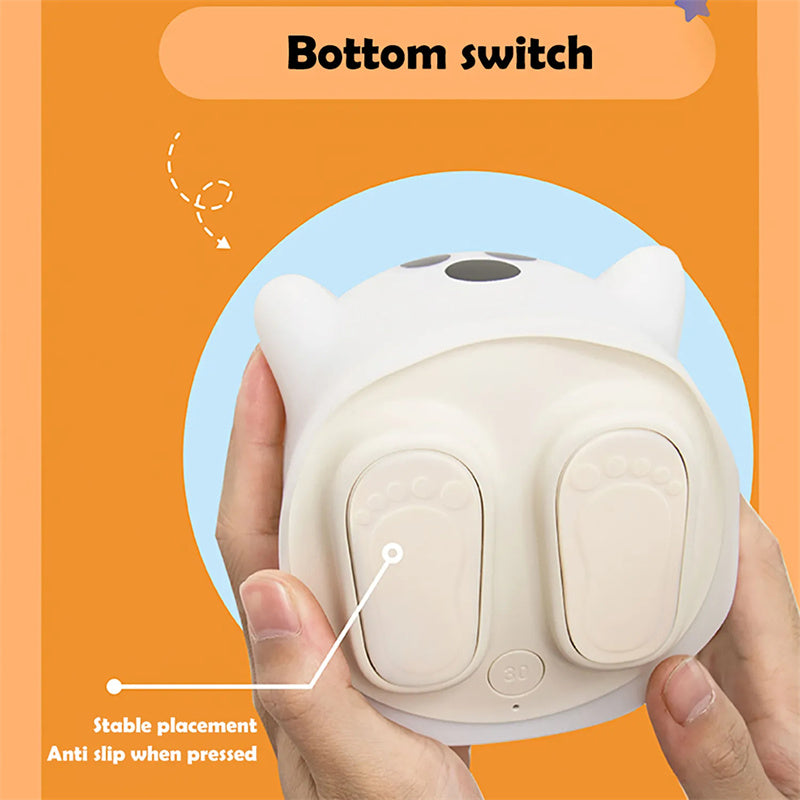 Silicone Face Night Light with Tap Control (photo 7)