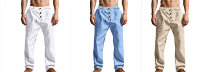 Men's Loose Straight-Leg Drawstring Pants (photo 13)