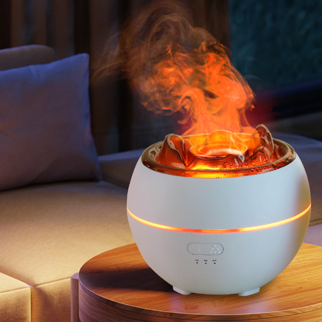 Flame Effect Aroma Diffuser with Timer, 300 ml (photo 15)