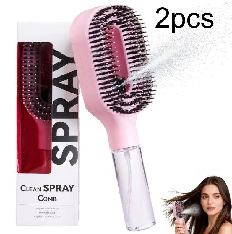 2-in-1 Detangling Brush with Built-In Mist Spray Bottle (photo 18)
