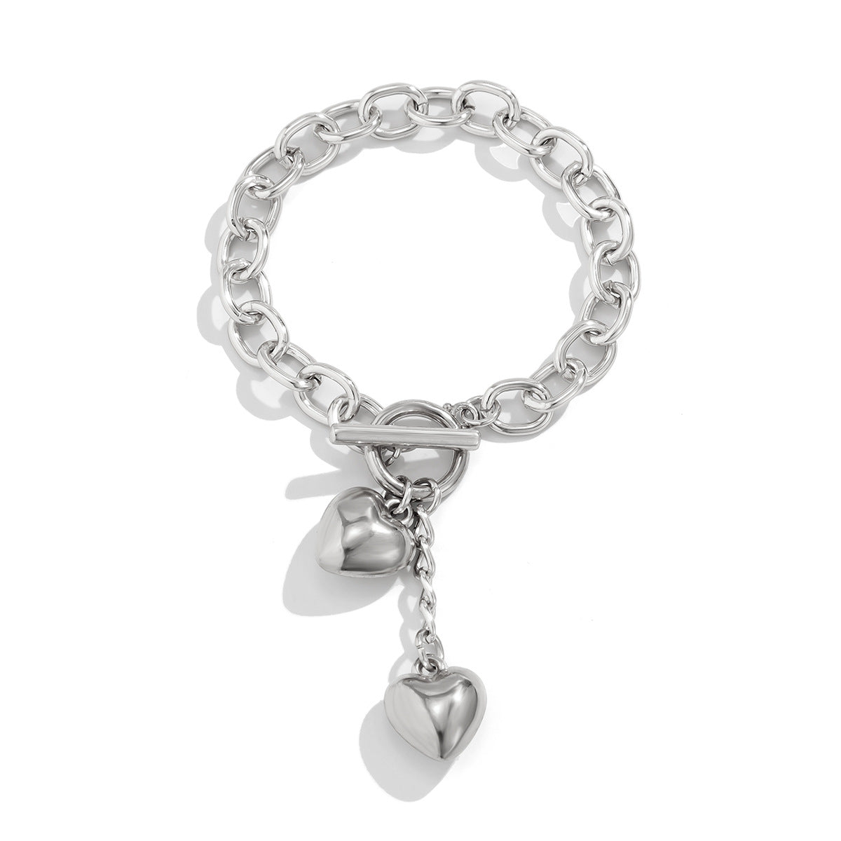 Chunky Chain Lock and Key Necklace or Bracelet (photo 3)