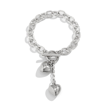 Chunky Chain Lock and Key Necklace or Bracelet (photo 3)