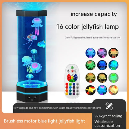 15-Inch Jellyfish Lava Lamp with Remote, 17 Colors (photo 3)